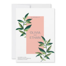 Minimalistische und elegante Vorlage für die Einla