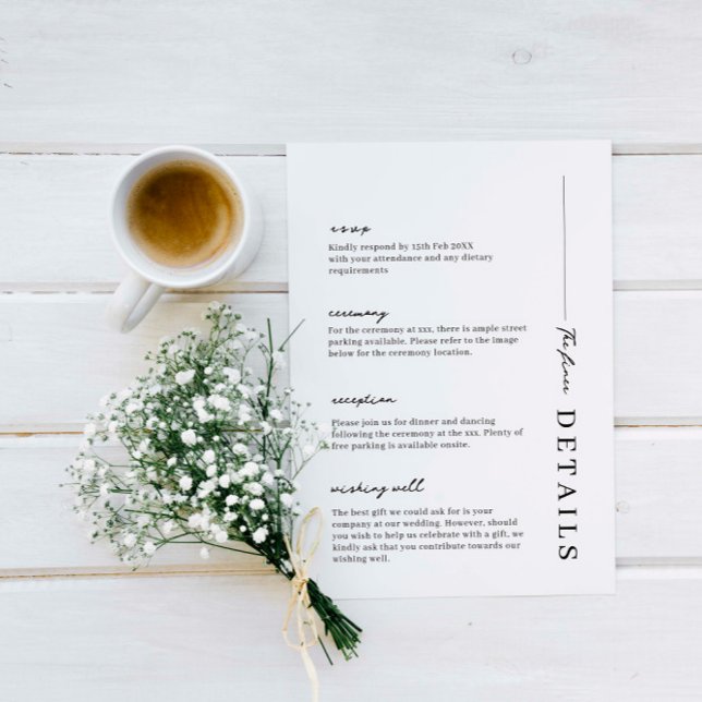 Minimalistische und moderne Einzel-Einzel-Eintritt Einladung (Von Creator hochgeladen)