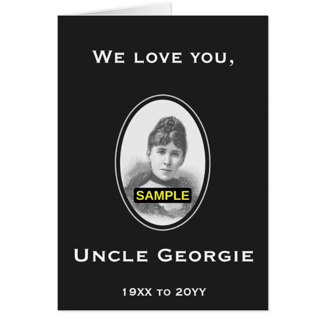 Minimalistische und Schlichte Erinnerungen Card +  (Vorne)