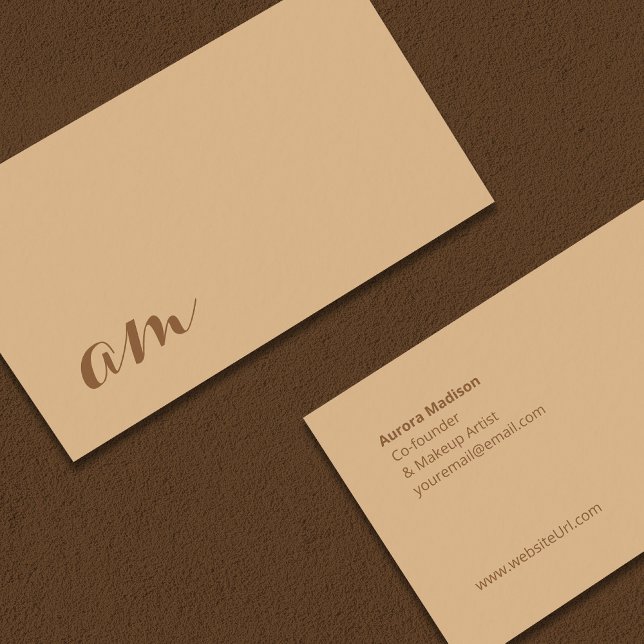 Minimalistische und schöne einfache Visitenkarte (Minimalistic and Beautiful Simple Business Card)