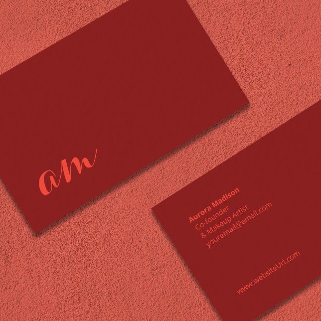 Minimalistische und schöne einfache Visitenkarte (Minimalistic and Beautiful Simple Business Card)
