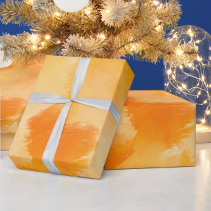 Minimalistische und schöne helle Orangenwolke Geschenkpapier