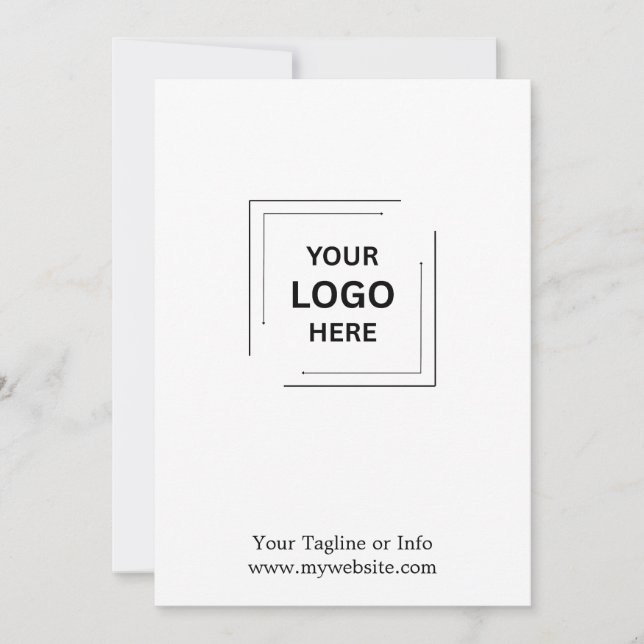 Minimalistische Unternehmens-Designvorlage für Vis (Vorderseite)