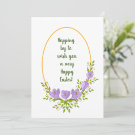 Minimalistische Urlaubskränke Crocus Blume Ostern