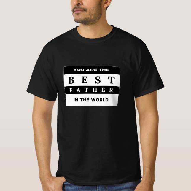 Minimalistische Väter - Geschenke für Ihn Bestes i T-Shirt (Vorderseite)