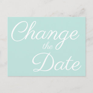 Minimalistische Veränderung des Grünen Meeres Ankündigungspostkarte