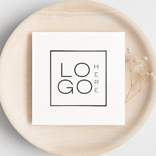 Minimalistische Veranstaltung für Unternehmen mit Serviette