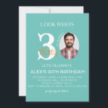 Minimalistische Veranstaltung Geburtstag 30., Men  Einladung<br><div class="desc">Minimalistische Veranstaltung Geburtstag 30.,  Men Digital 30. Einladung mit Foto,  evite Birthday for Man,  Black Gold,  Electronic,  Editable</div>