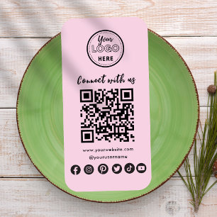 Minimalistische Verbindung mit dem QR-Code der US Visitenkarte