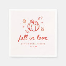 Minimalistische "Verliebe dich" Herbst-Brautparty