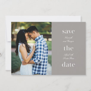 Minimalistische Verlobt Save the Date