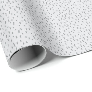 Minimalistische verstreute graue Striche Geschenkpapier