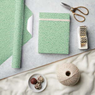 Minimalistische verstreute grüne Striche Geschenkpapier
