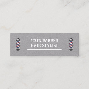 Minimalistische Vintage Barbershop Business Card Mini Visitenkarte