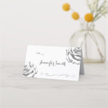 Minimalistische Vintage Rose Hochzeiten Platzkarte