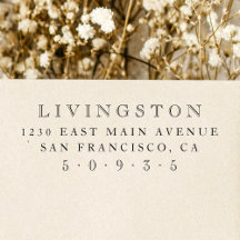 Minimalistische Vintage Rücksendeadresse