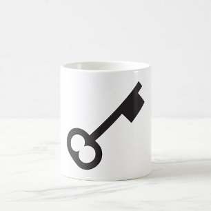 Minimalistische Vintage Silhouette Kaffeetasse