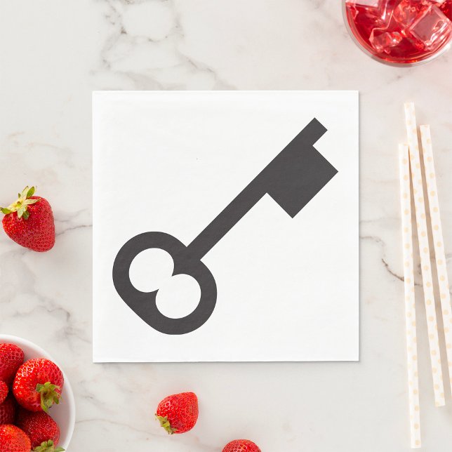 Minimalistische Vintage Silhouette Serviette (Von Creator hochgeladen)