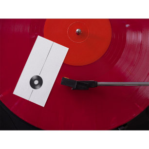 Minimalistische Vinyl Record-Visitenkarte Visitenkarte