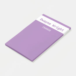 Minimalistische violette lila und weiße Farbe Post-it Klebezettel