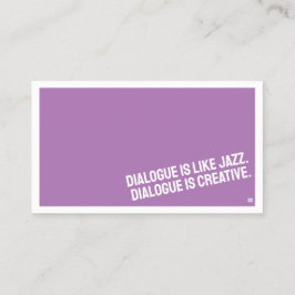 MINIMALISTISCHE Visitenkarte