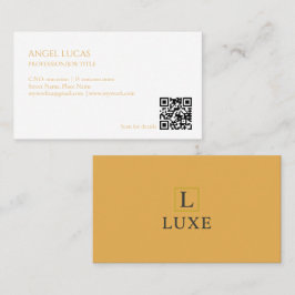 Minimalistische Visitenkarte | Design mit QR-Code
