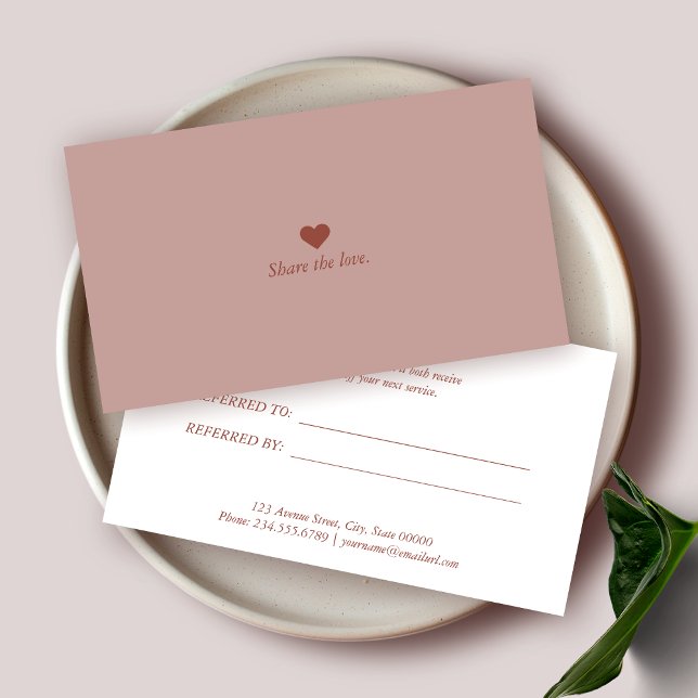 Minimalistische Visitenkarte Empfehlungskarte (Von Creator hochgeladen)