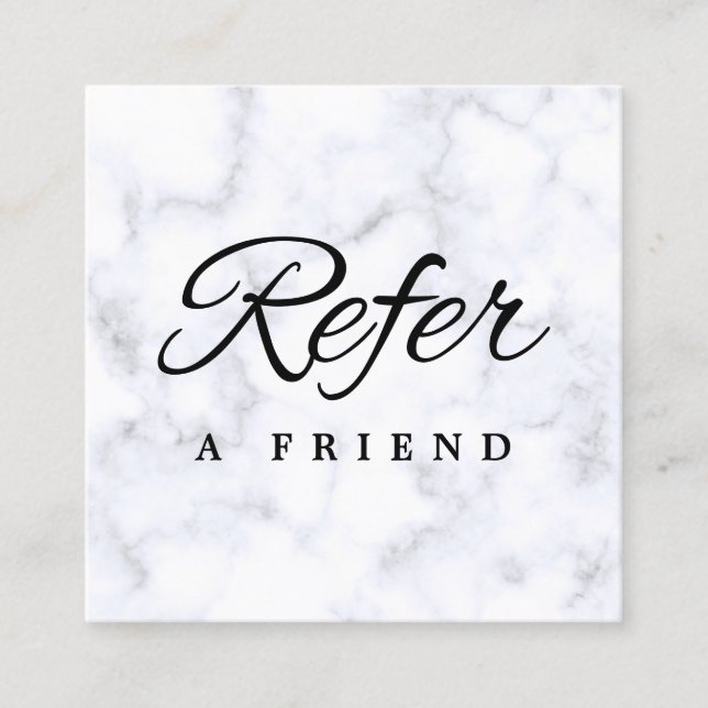 Minimalistische Visitenkarte Empfehlungskarte (Vorderseite)