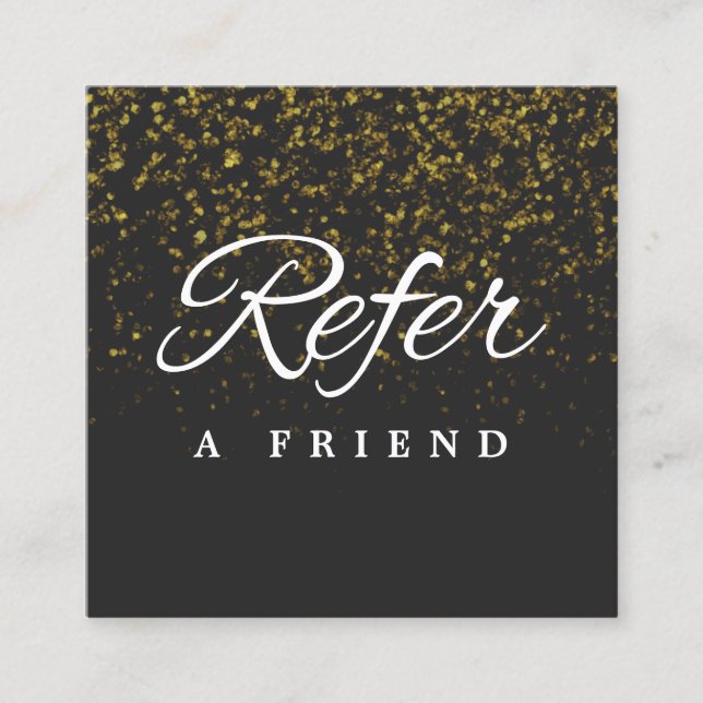 Minimalistische Visitenkarte Empfehlungskarte (Vorderseite)