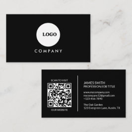 Minimalistische Visitenkarte | QR-Code