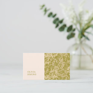 Minimalistische Visitenkarten im boho-blumigen Sti Visitenkarte