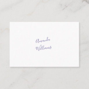 Minimalistische Visitenkarten Visitenkarte