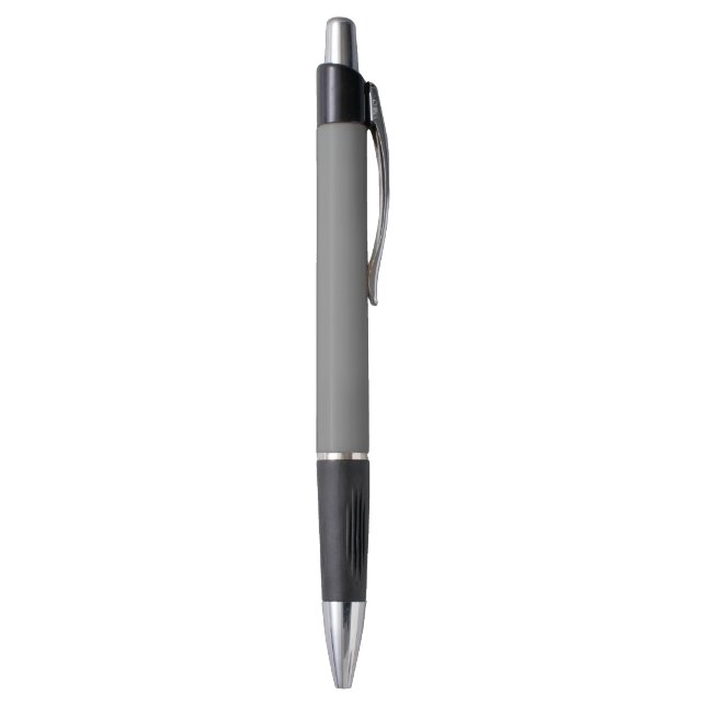 Minimalistische Vollfarb-Stift - Grau Kugelschreiber (Unterseite (Vertikal))