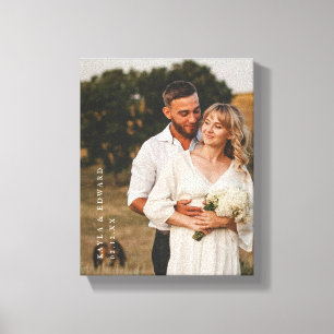 Minimalistische vollständige Foto-Personalisierte- Leinwanddruck