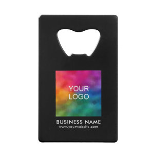 Minimalistische Vorlage für das Logo des Unternehm Geldbeutel Flaschenöffner