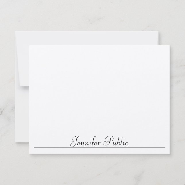 Minimalistische Vorlage Moderne Typografie fühlt s (Vorderseite)