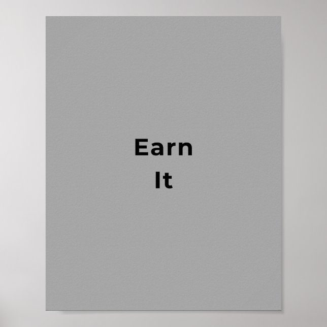Minimalistische Wandkunst Poster (Vorne)
