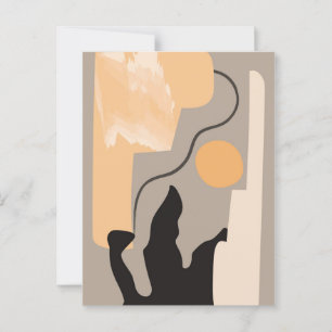 Minimalistische Wandkunst Postkarte