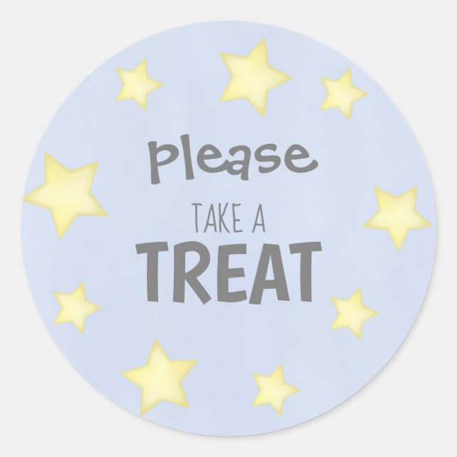 Minimalistische Wasserfarbe Blaue Gelbsteine Niedl Runder Aufkleber (Vorderseite)