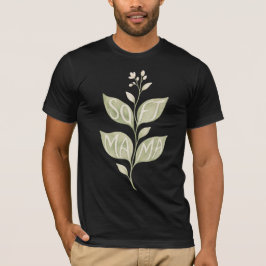 Minimalistische Wasserfarbe-Botanik-Typografie "So T-Shirt