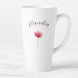 Minimalistische Wasserfarbe Botanische Florale Tre Milchtasse
