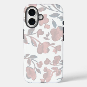 Minimalistische Wasserfarbe-Floral iPhone 16 Hülle