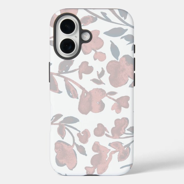 Minimalistische Wasserfarbe-Floral  Case-Mate iPhone Hülle (Rückseite)