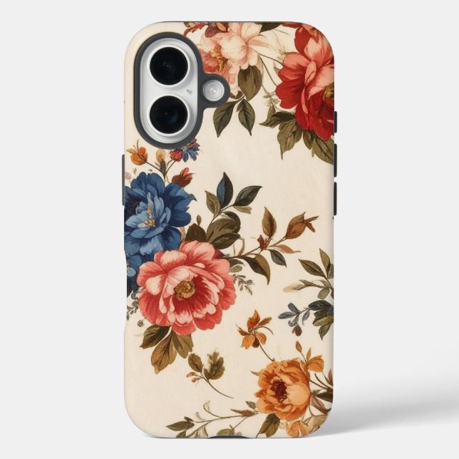 Minimalistische Wasserfarbe Floral  Case-Mate iPhone Hülle (Rückseite)