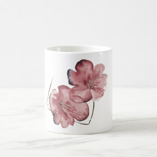 Minimalistische Wasserfarben-Blüte Verwandlungstasse