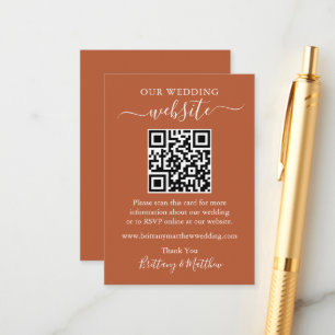 Minimalistische Webseite für einfache Hochzeiten Q Begleitkarte