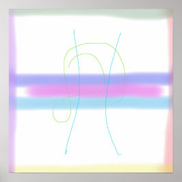 Minimalistische weiche Blended Colors Poster