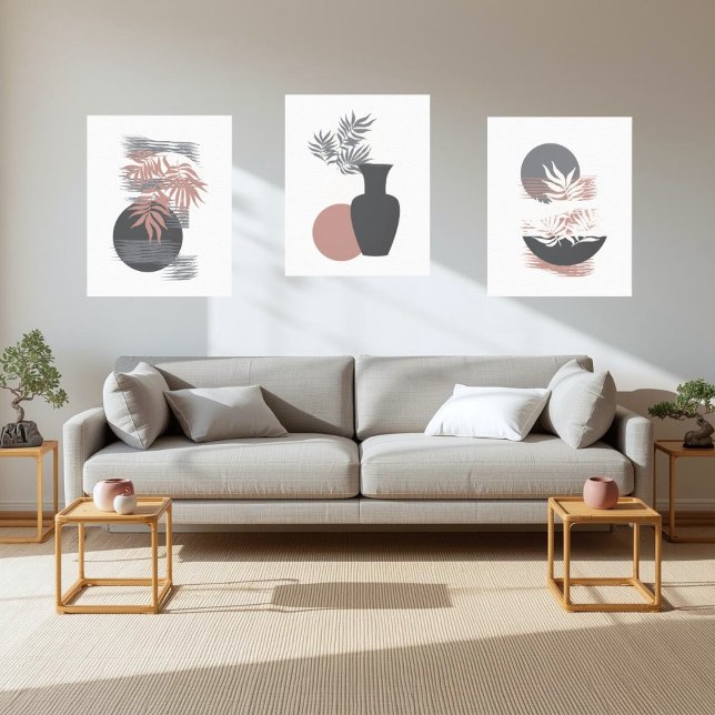 Minimalistische Weiche und Pinks Leinwand Kunst, D (Von Creator hochgeladen)
