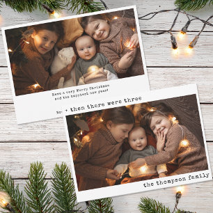 Minimalistische Weihnachten Dann gab es drei Famil