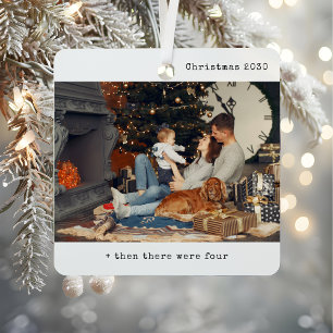 Minimalistische Weihnachten Dann gab es vier Famil Ornament Aus Metall